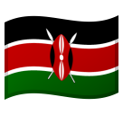 Bagaimana Bendera: Kenya emoji terlihat di Google.