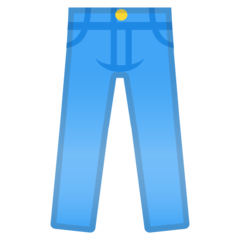 Bagaimana Celana jeans emoji terlihat di Google.