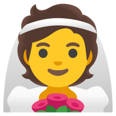 Bagaimana Orang berpenutup kepala emoji terlihat di Google.