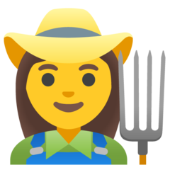 איך חקלאית emoji נראה על Google.