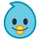 Bagaimana Burung emoji terlihat di Htc.