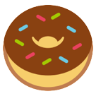 Bagaimana Donat emoji terlihat di Htc.