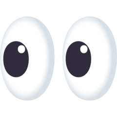 Wie Augen Emoji auf Joypixels aussieht.