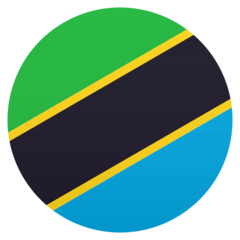 Come Bandiera: Tanzania emoji appare su Joypixels.