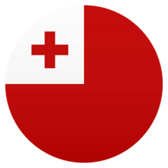 Bagaimana Bendera: Tonga emoji terlihat di Joypixels.