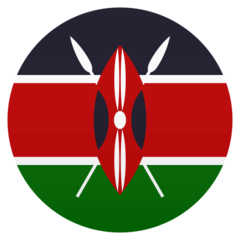 Bagaimana Bendera: Kenya emoji terlihat di Joypixels.