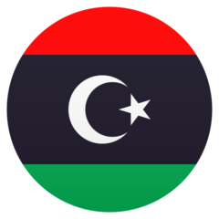 Bagaimana Bendera: Libya emoji terlihat di Joypixels.