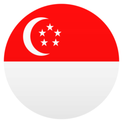 Hoe Vlag: Singapore emoji eruit ziet op Joypixels.