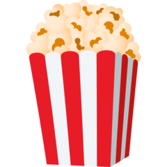 Hoe Popcorn emoji eruit ziet op Joypixels.