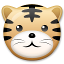 Come Muso di tigre emoji appare su Lg.