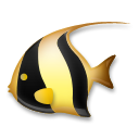 Come Pesce tropicale emoji appare su Lg.