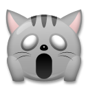 Come Gatto esterrefatto emoji appare su Lg.