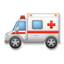 Come Ambulanza emoji appare su Lg.