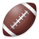 Come Football americano emoji appare su Lg.