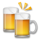 Come Boccali di birra emoji appare su Lg.