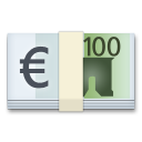 Come Banconota Euro emoji appare su Lg.