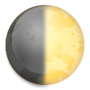 Come Primo quarto di luna emoji appare su Lg.