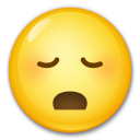 Come Faccina imbarazzata emoji appare su Lg.