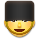 Come Guardia emoji appare su Lg.