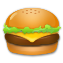 Bagaimana Hamburger emoji terlihat di Lg.