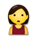 Come Persona imbronciata emoji appare su Lg.