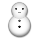 Come Pupazzo di neve senza neve emoji appare su Lg.