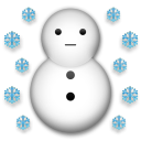 Come Pupazzo di neve emoji appare su Lg.