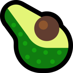 A quoi ressemblent les emoji Avocat sur Microsoft.