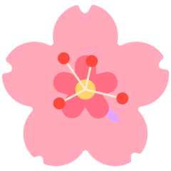 Bagaimana Sakura emoji terlihat di Mozilla.