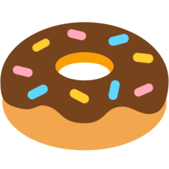 Bagaimana Donat emoji terlihat di Mozilla.