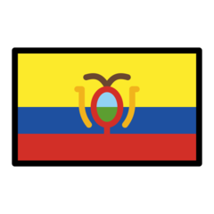 Hvordan Flag: Ecuador emoji ser ud på Openmoji.