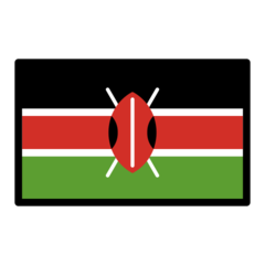 Bagaimana Bendera: Kenya emoji terlihat di Openmoji.