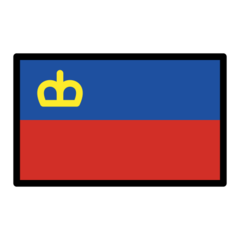 Hvordan Flag: Liechtenstein emoji ser ud på Openmoji.