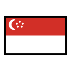 Hoe Vlag: Singapore emoji eruit ziet op Openmoji.