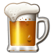 Hoe Bierglas emoji eruit ziet op Samsung.