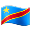 Bagaimana Bendera: Kongo - Kinshasa emoji terlihat di Samsung.