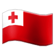 Bagaimana Bendera: Tonga emoji terlihat di Samsung.