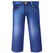 Bagaimana Celana jeans emoji terlihat di Samsung.