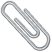 Hoe Paperclip emoji eruit ziet op Samsung.