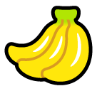 Bagaimana Pisang emoji terlihat di Softbank.