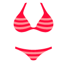 Hvordan Bikini emoji ser ud på Softbank.