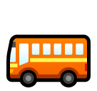 Bagaimana Bus emoji terlihat di Softbank.