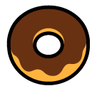 Bagaimana Donat emoji terlihat di Softbank.