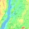 Town of Wappinger topographic map, elevation, terrain