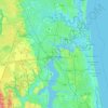 Jacksonville topographic map, elevation, terrain