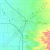 Lincoln topographic map, elevation, terrain