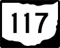 State Route 117 marker