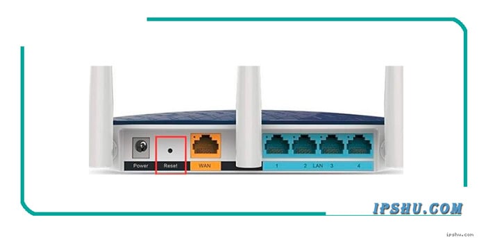 Schematic diagram of resetting the router