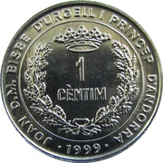 1 Cèntim - Joan Martí i Alanis (FAO) – obverse