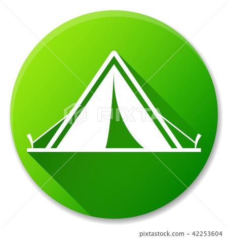 tent green circle icon design 42253604